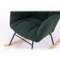 Mid-Century Modern Teddy Fabric Tufted Upholstered Rocking Chair by DailySale