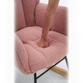 Mid-Century Modern Teddy Fabric Tufted Upholstered Rocking Chair by DailySale