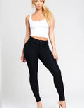 Mid-Rise Hyperstretch Skinny - Black by Boutique 23