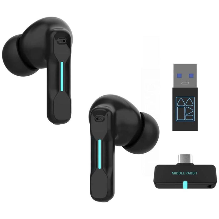 Middle Rabbit SW4 Wireless Gaming Earbuds (Refurbished) by DailySale