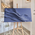 Midnight Navy Minimalist Wall Art by Tailored Canvases