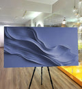Midnight Navy Minimalist Wall Art by Tailored Canvases