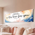 Mightier Than the Waves of the Sea Psalm 93:4 Faith Sign III by Tailored Canvases