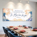 Mightier Than the Waves of the Sea Psalm 93:4 Faith Sign IV by Tailored Canvases