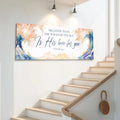 Mightier Than the Waves of the Sea Psalm 93:4 Faith Sign IV by Tailored Canvases