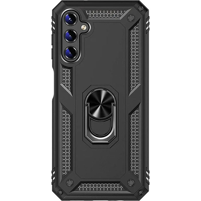 Military Kickstand Series with Belt Clip Case for Samsung Galaxy A14 5G - Black by Zerodamage Sahara Case LLC