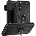 Military Kickstand Series with Belt Clip Case for Samsung Galaxy A14 5G - Black by Zerodamage Sahara Case LLC