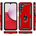 Military Kickstand Series with Belt Clip Case for Samsung Galaxy A14 5G - Red by Zerodamage Sahara Case LLC