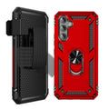 Military Kickstand Series with Belt Clip Case for Samsung Galaxy A54 5G - Red by Zerodamage Sahara Case LLC