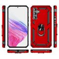 Military Kickstand Series with Belt Clip Case for Samsung Galaxy A54 5G - Red by Zerodamage Sahara Case LLC