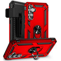 Military Kickstand Series with Belt Clip Case for Samsung Galaxy A54 5G - Red by Zerodamage Sahara Case LLC