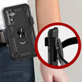 Military Kickstand Series with Belt Clip Case for Samsung Galaxy A54 5G - Black by Zerodamage Sahara Case LLC