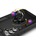 Military Kickstand Series with Belt Clip Case for Samsung Galaxy A54 5G - Black by Zerodamage Sahara Case LLC