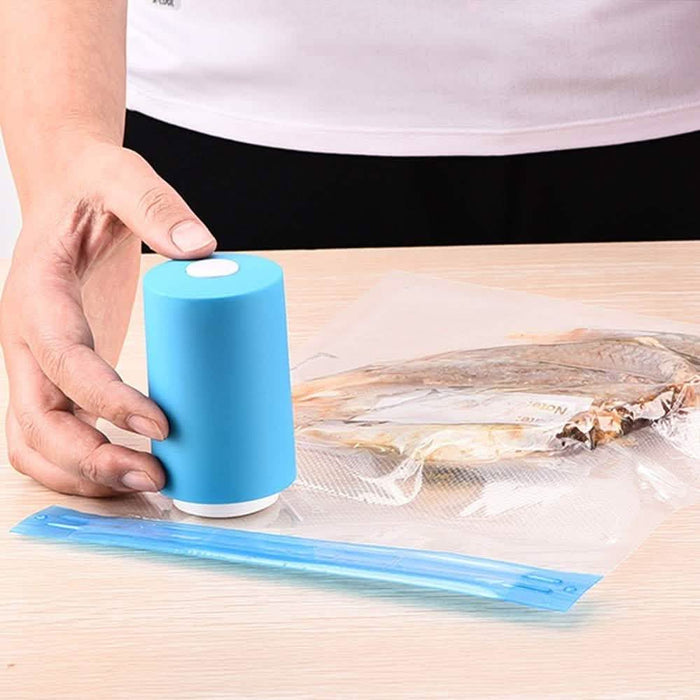 Mini Automatic Compression Vacuum Pump Portable Sealing Food Vacuum Sealer Bags by DailySale