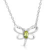 Mini Butterfly Necklace With Genuine Stone
