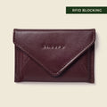 Mini Envelope Wallet With RFID protection - Burgundy by CASUPO