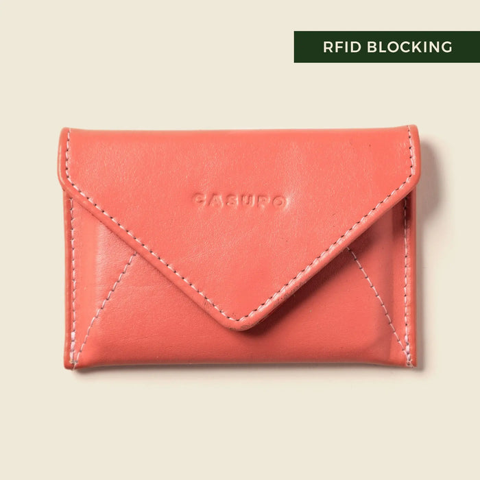 Mini Envelope Wallet With RFID protection - Pastel Pink by CASUPO