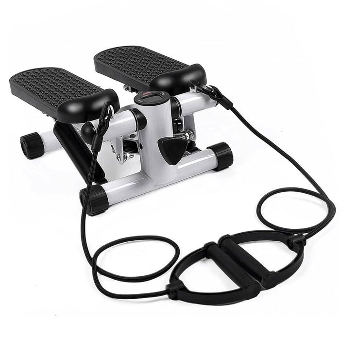 Mini Fitness Stepper with 2 Resistance Bands LCD Monitor by DailySale