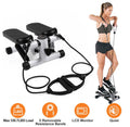 Mini Fitness Stepper with 2 Resistance Bands LCD Monitor by DailySale