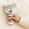 mini rattle | finley the fox by Finn + Emma