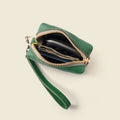 Mini Zipper Bag with Wristlet - Green by CASUPO