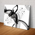 Minimalist Black Abstract Canvas Wall Art by Tailored Canvases