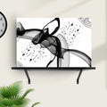 Minimalist Black Abstract Canvas Wall Art by Tailored Canvases