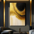 Minimalist Black and Gold Wall Art by Tailored Canvases