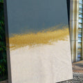 Minimalist Blue and Gold Wall Art by Tailored Canvases