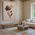 Minimalist Lone Flower Wall Art by Tailored Canvases