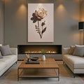 Minimalist Lone Flower Wall Art by Tailored Canvases
