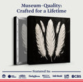 Minimalist Monochrome Feather Wall Art by Tailored Canvases