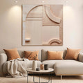 Minimalist Peach Clay Wall Art by Tailored Canvases