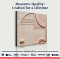 Minimalist Peach Clay Wall Art by Tailored Canvases
