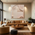Minimalist Peach Clay Wall Art by Tailored Canvases