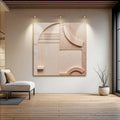 Minimalist Peach Clay Wall Art by Tailored Canvases