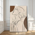 Minimalist Woman Line Art Canvas Wall Art by Tailored Canvases