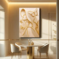 Minimalist Woman Line Wall Art by Tailored Canvases