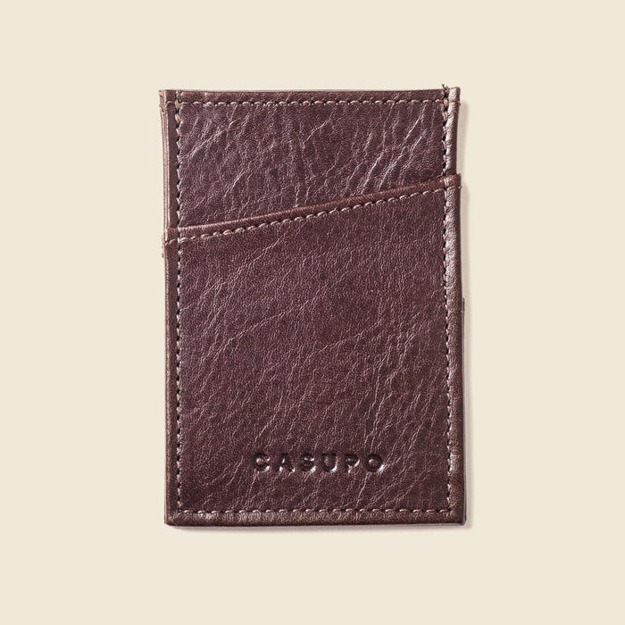 Minimalist Wallet with RFID protection - Brown by CASUPO