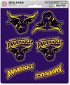 Minnesota State University Mankato Mavericks 6-Piece Decal Sticker Set, 5x6 Inch Sheet, Gift for football fans for any hard surfaces around home, automotive, personal items