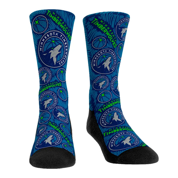Minnesota Timberwolves - Logo Sketch by Rock 'Em Socks