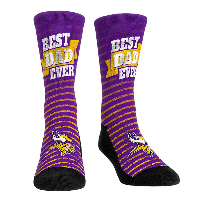 Minnesota Vikings - Best Dad Ever by Rock 'Em Socks