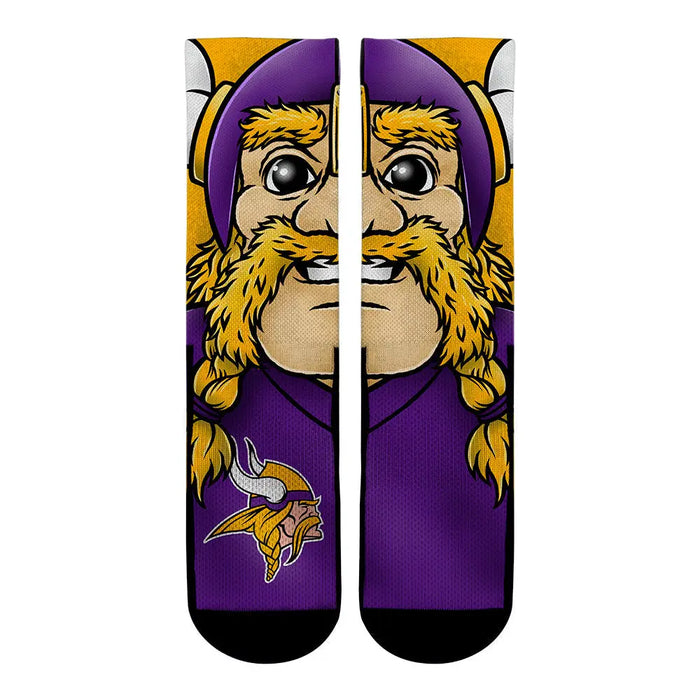 Minnesota Vikings - Split Face Mascot by Rock 'Em Socks