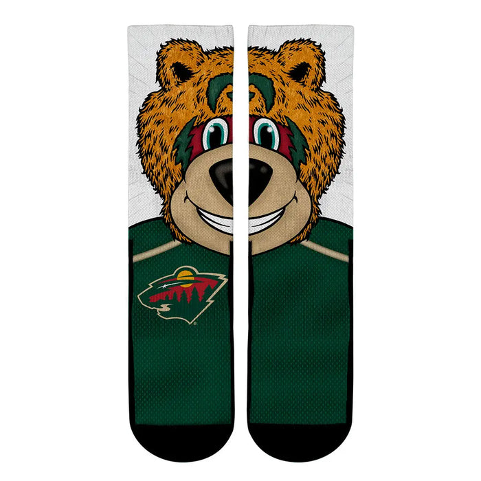 Minnesota Wild - Split Face Mascot by Rock 'Em Socks