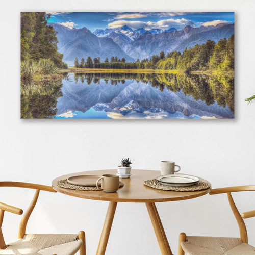 "Mirror Lake", Lake Matheson Canvas Wall Art by Tailored Canvases