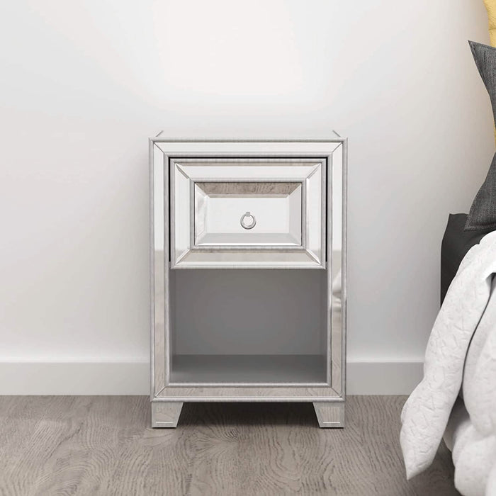 Mirrored Accent Bedside Coffee Table by DailySale