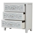 Mirrored Carved Pattern Modern Gold Finish Bedroom Nightstand by DailySale