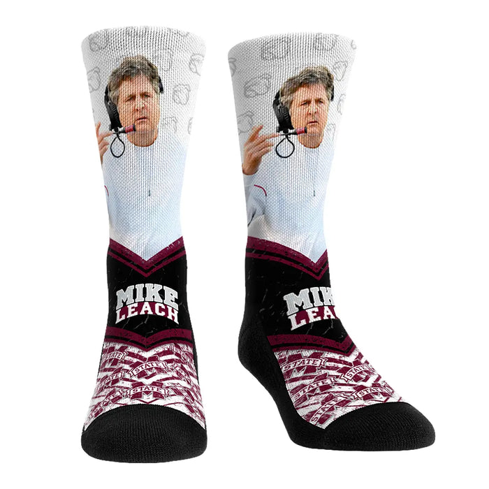 Mississippi State Bulldogs - Coach Mike Leach Walkout by Rock 'Em Socks