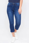 Missy Hide Your Muffin Top Skinny - Dark Indigo by Boutique 23