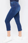 Missy Hide Your Muffin Top Skinny - Dark Indigo by Boutique 23